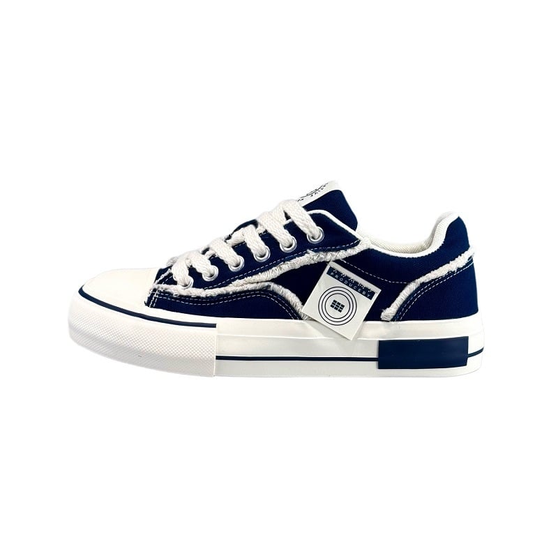 Férfi fehér vászon sneaker bolyhos béléssel, 2025 ősz, új modell, Wu Jianhao inspiráció, sokoldalú alacsony szárú cipő lace-up