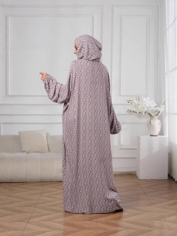 Női nyomtatott kapucnis maxi ruha, laza szabás, plusz méret, hosszú ujjak, mindennapi elegancia