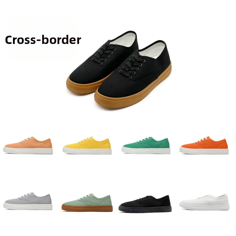 Unisex tenisice od platna, niski profil, za sve sezone, veličine 45.5–47