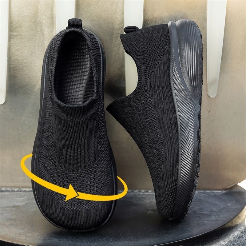 Pantofi de mers pentru bărbați, ușori, slip-on, 4E lat, pantofi tip șosetă