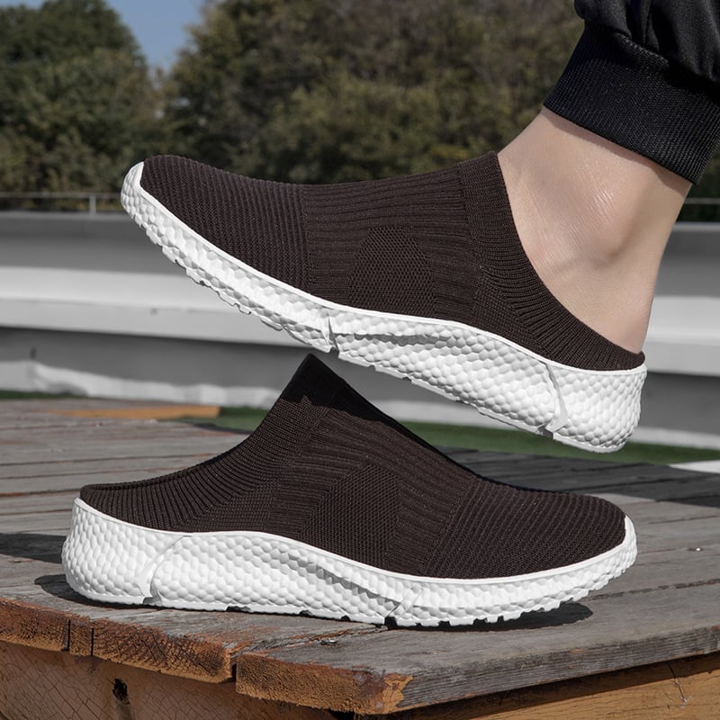 Pantofi sport pentru bărbați cu partea superioară din Flyknit mesh, respirabili și ușori