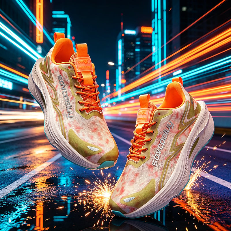 Pantofi de alergare ușori, respirabili, cu plasă, vară 2026, talpă ultraușoară din carbon popcorn, unisex pantofi sport casual