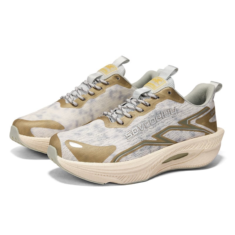 Pantofi de alergare ușori, respirabili, cu plasă, vară 2026, talpă ultraușoară din carbon popcorn, unisex pantofi sport casual