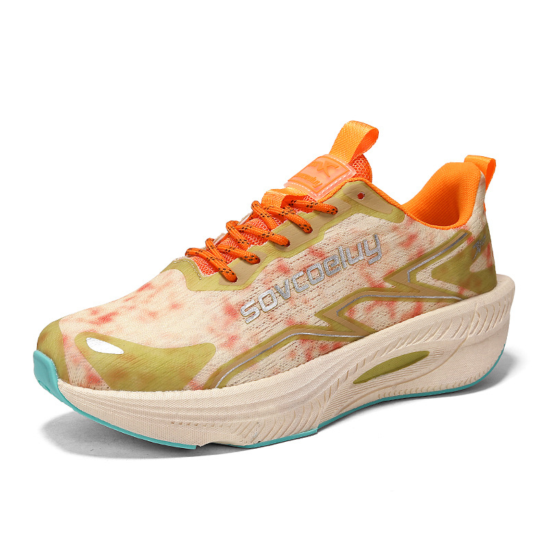 Pantofi de alergare ușori, respirabili, cu plasă, vară 2026, talpă ultraușoară din carbon popcorn, unisex pantofi sport casual