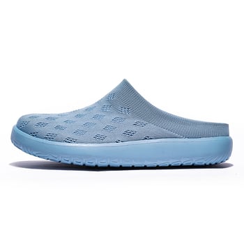 Flyknit rugalmas széles orrú slip-on cipő férfiak és nők számára, nyári légáteresztő hálós felsőrésszel, kényelmes mindennapi viselet, széles méret
