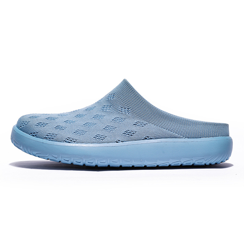 Flyknit rugalmas széles orrú slip-on cipő férfiak és nők számára, nyári légáteresztő hálós felsőrésszel, kényelmes mindennapi viselet, széles méret