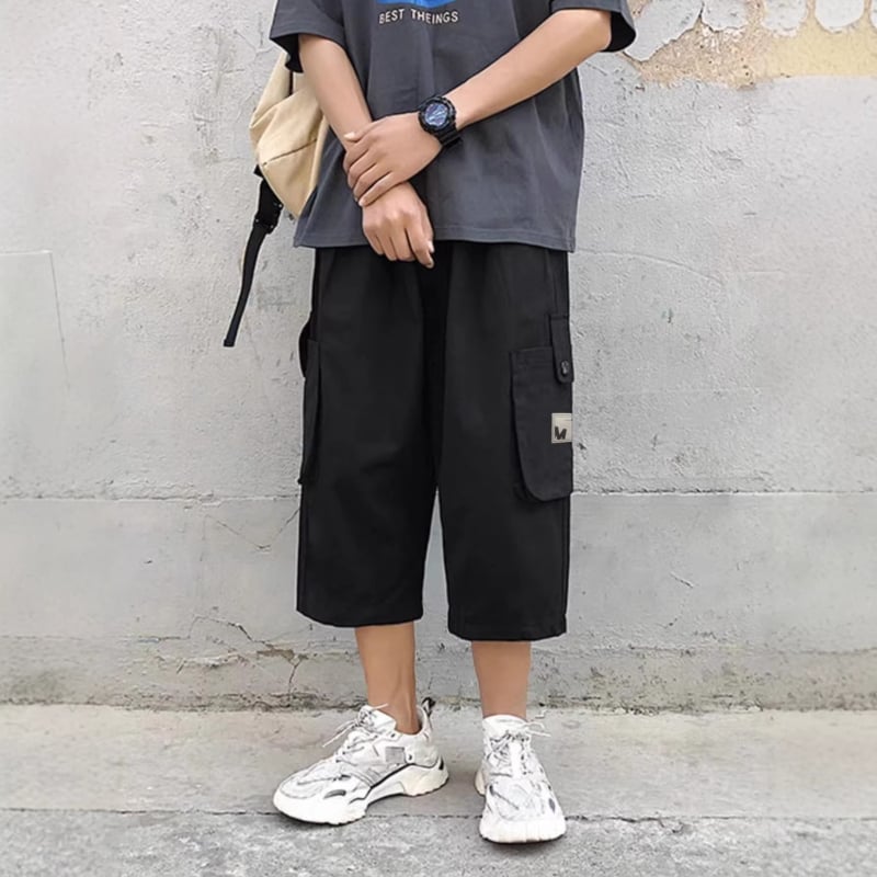 Pantaloni scurți de lucru în stil american pentru bărbați, vară 2025, subțiri, lejeri, croială dreaptă, model 3034