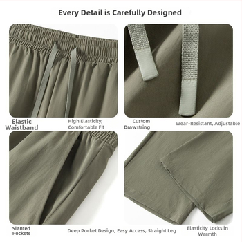 Pantaloni tactici pentru bărbați cu buzunare mari, ușori, impermeabili și rezistenți la vânt pentru drumeții, camping și călătorii