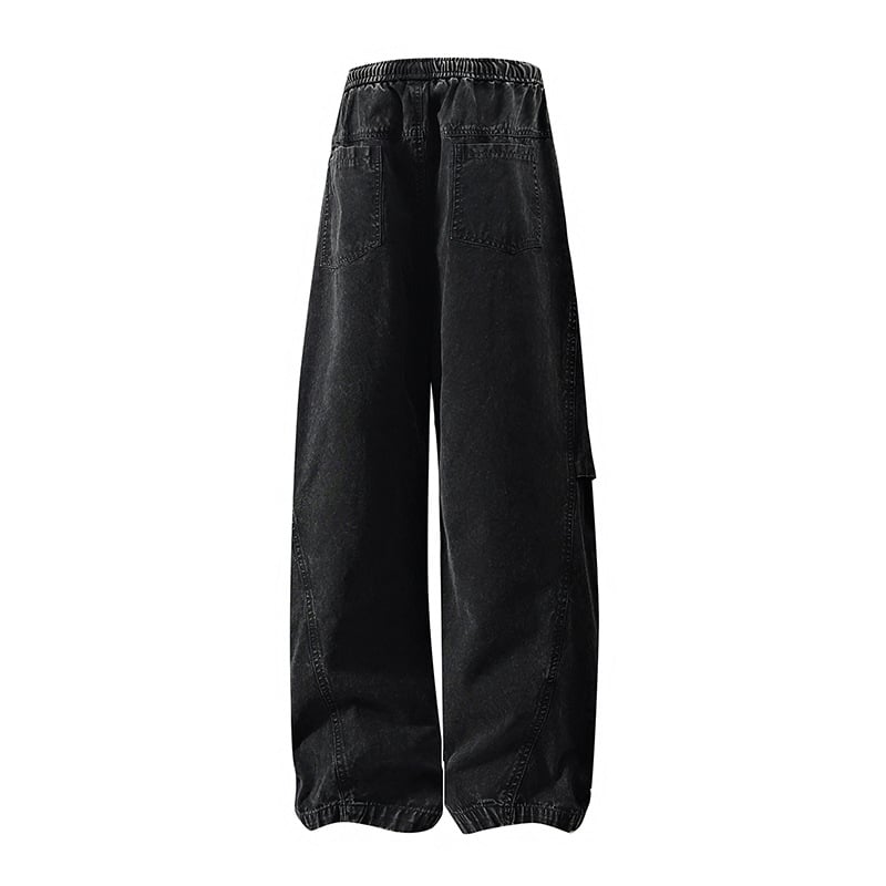 Pantaloni casual pentru bărbați, primăvară-toamnă, stil american, tricotați, croială dreaptă relaxată, largi, lungi, senzație de bumbac