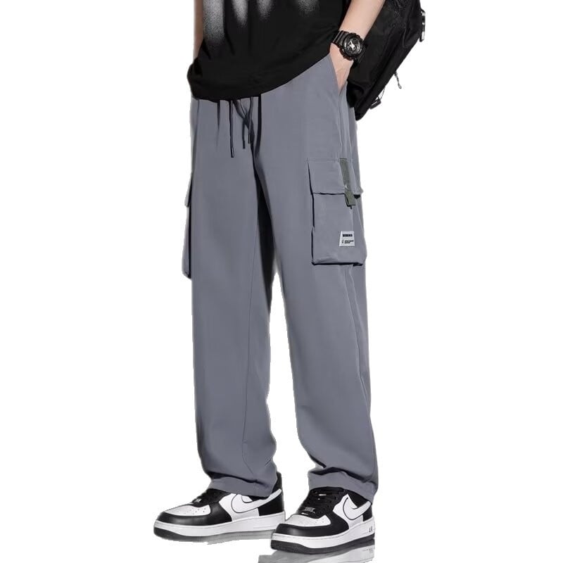 Pantaloni pentru bărbați de primăvară-vară, casual sport, croi drept, lungime cropped