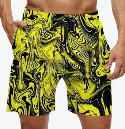 Muške ljetne šorceve za plažu s brzim sušenjem i 3D printom, ležerni sportski stil