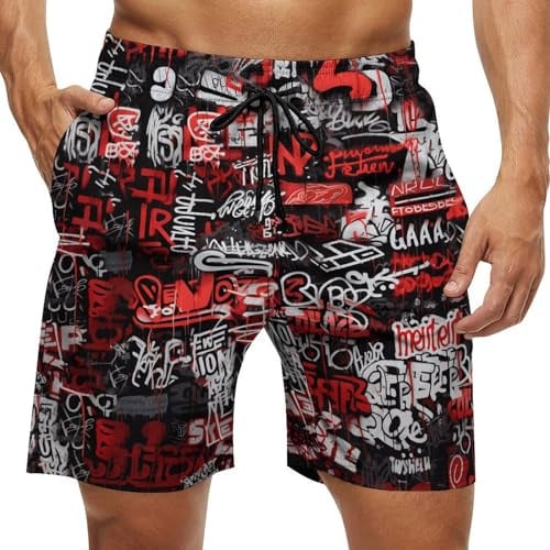 Muške ljetne šorceve za plažu s brzim sušenjem i 3D printom, ležerni sportski stil