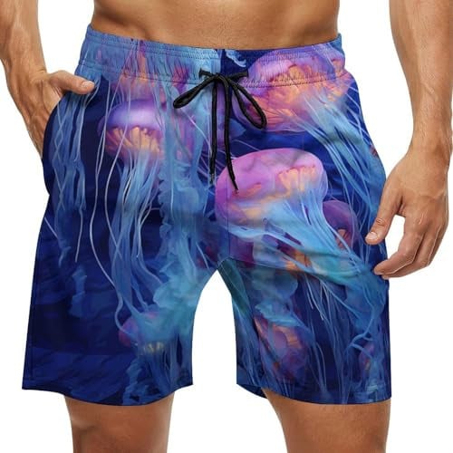 Muške ljetne šorceve za plažu s brzim sušenjem i 3D printom, ležerni sportski stil