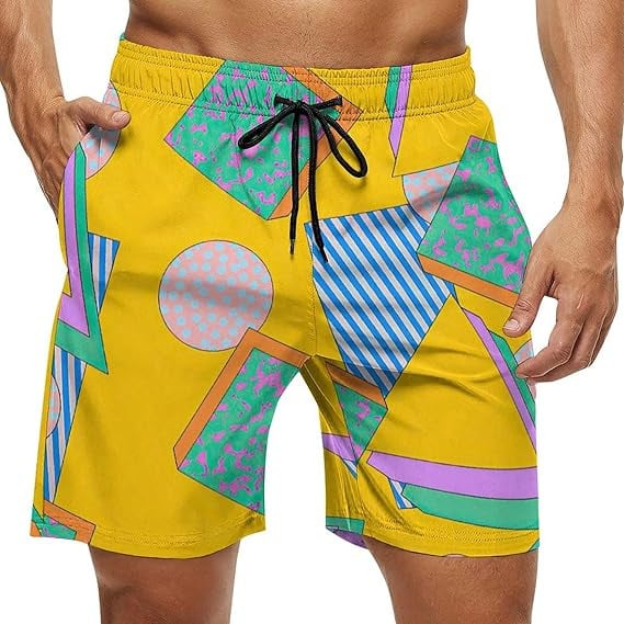 Muške ljetne šorceve za plažu s brzim sušenjem i 3D printom, ležerni sportski stil