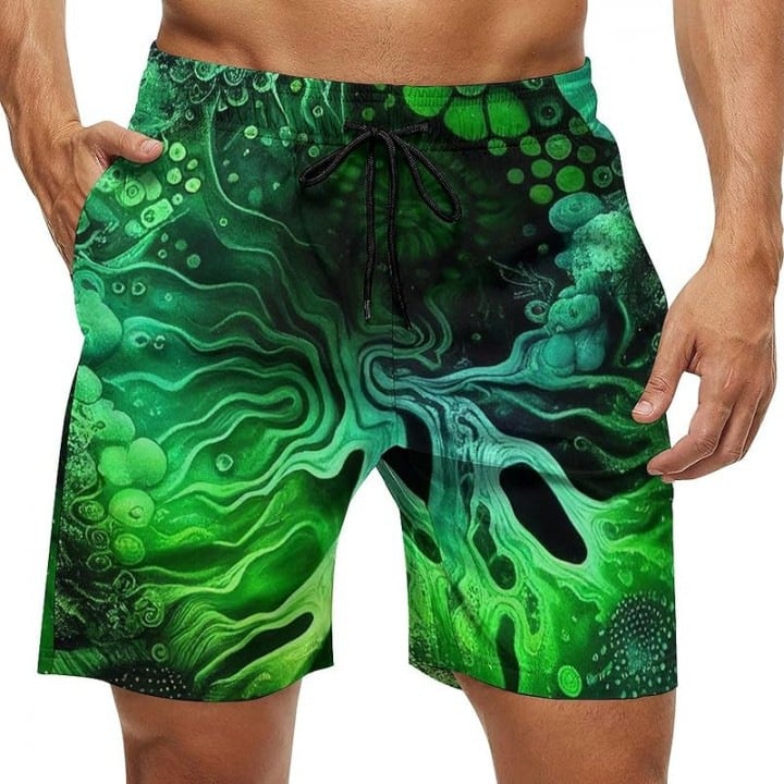 Muške ljetne šorceve za plažu s brzim sušenjem i 3D printom, ležerni sportski stil