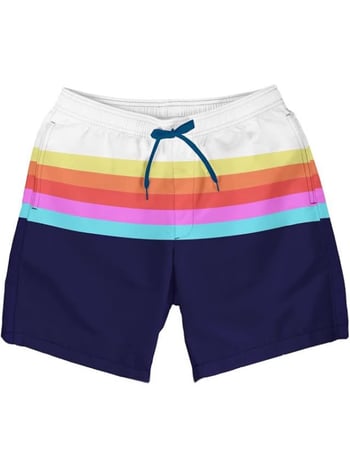 Șorturi de plajă pentru bărbați, uscare rapidă, 4 inch inseam, șorturi sport casual pentru înot cu căptușeală din plasă, poliester