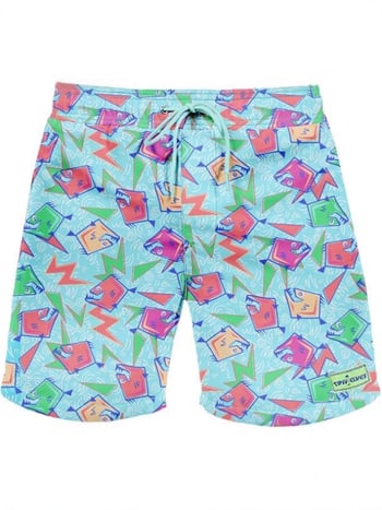 Șorturi de plajă pentru bărbați, uscare rapidă, 4 inch inseam, șorturi sport casual pentru înot cu căptușeală din plasă, poliester