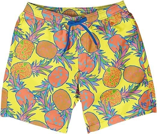 Șorturi de plajă pentru bărbați, uscare rapidă, 4 inch inseam, șorturi sport casual pentru înot cu căptușeală din plasă, poliester