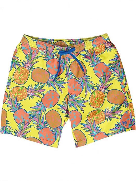 Șorturi de plajă pentru bărbați, uscare rapidă, 4 inch inseam, șorturi sport casual pentru înot cu căptușeală din plasă, poliester