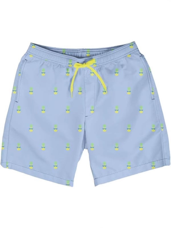 Șorturi de plajă pentru bărbați, uscare rapidă, 4 inch inseam, șorturi sport casual pentru înot cu căptușeală din plasă, poliester