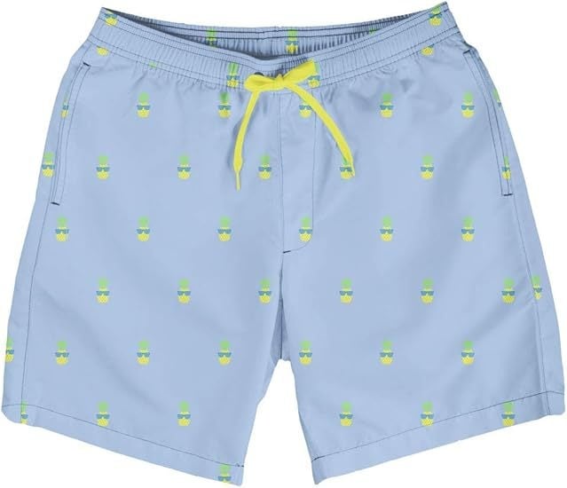 Șorturi de plajă pentru bărbați, uscare rapidă, 4 inch inseam, șorturi sport casual pentru înot cu căptușeală din plasă, poliester