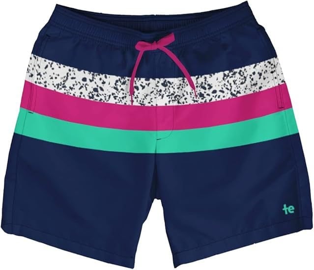Șorturi de plajă pentru bărbați, uscare rapidă, 4 inch inseam, șorturi sport casual pentru înot cu căptușeală din plasă, poliester