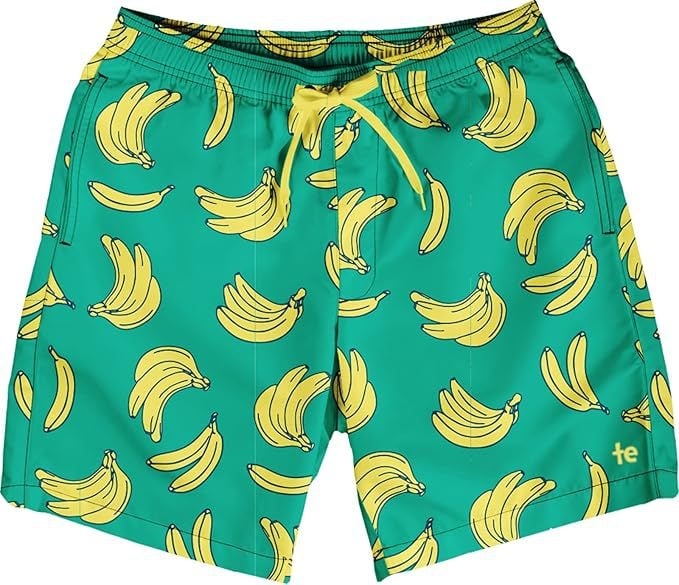 Șorturi de plajă pentru bărbați, uscare rapidă, 4 inch inseam, șorturi sport casual pentru înot cu căptușeală din plasă, poliester