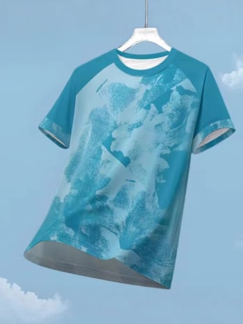 Tricou bărbătesc de vară, uscare rapidă, pentru ciclism și alergare, mâneci scurte, tricou outdoor cu imprimeu 3D