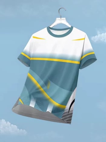 Tricou sport pentru bărbați cu uscare rapidă, mâneci scurte, pentru fitness, alergare și badminton – respirabil pentru vară