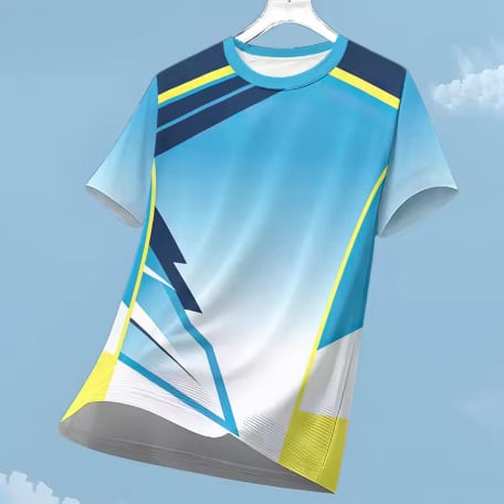 Tricou sport pentru bărbați cu uscare rapidă, mâneci scurte, pentru fitness, alergare și badminton – respirabil pentru vară