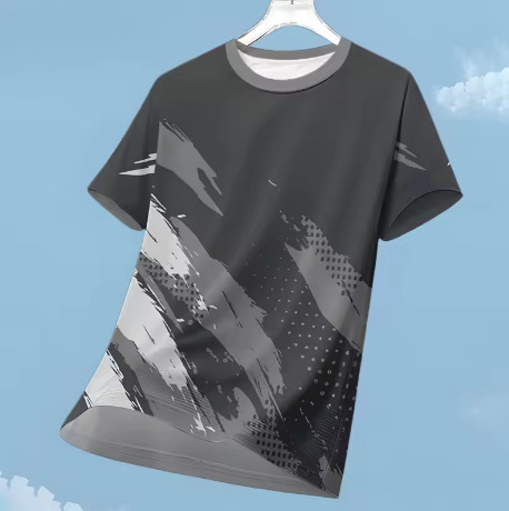 Tricou sport pentru bărbați cu uscare rapidă, mâneci scurte, pentru fitness, alergare și badminton – respirabil pentru vară