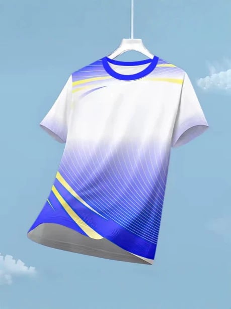 Tricou sport pentru bărbați cu uscare rapidă, mâneci scurte, pentru fitness, alergare și badminton – respirabil pentru vară