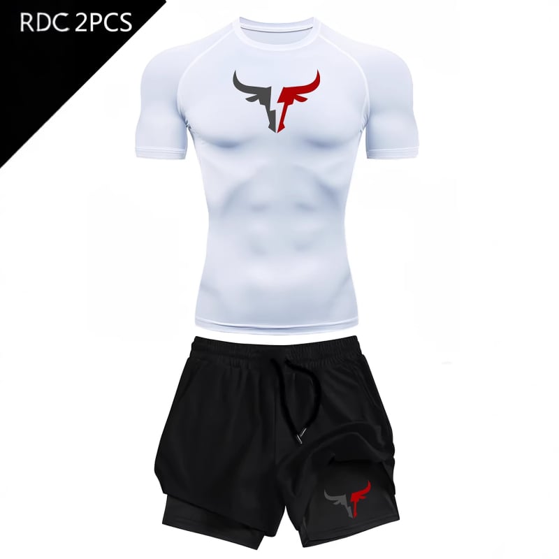Tricou imprimat 2D pentru bărbați, vară, mâneci scurte, croială slim, uscare rapidă, imprimeu geometric pentru sport