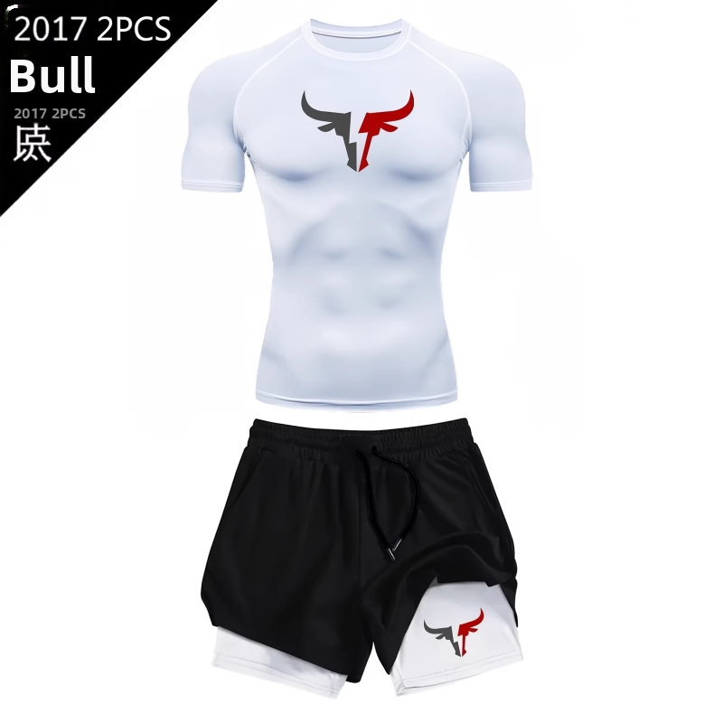 2D potlačené pánske letné krátke rukávy tričko, slim fit, rýchloschnúce, geometrický vzor