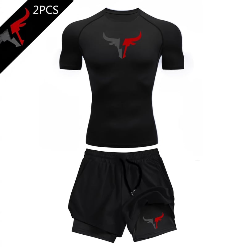 Tricou imprimat 2D pentru bărbați, vară, mâneci scurte, croială slim, uscare rapidă, imprimeu geometric pentru sport