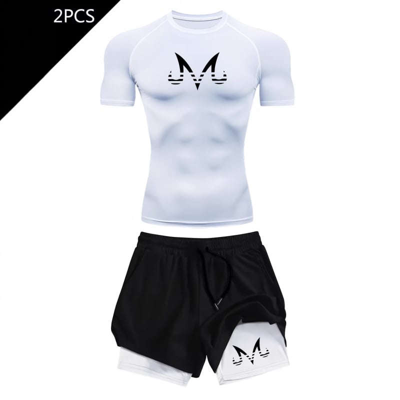 Tricou imprimat 2D pentru bărbați, vară, mâneci scurte, croială slim, uscare rapidă, imprimeu geometric pentru sport