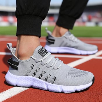 Încălțăminte sport unisex, respirabilă, din Flyknit, talpă popcorn pentru alergare