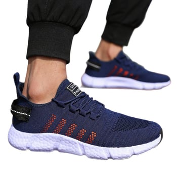 Încălțăminte sport unisex, respirabilă, din Flyknit, talpă popcorn pentru alergare