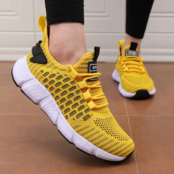 Adidași unisex Flyknit, plasă respirabilă, ușori, pentru alergare casual