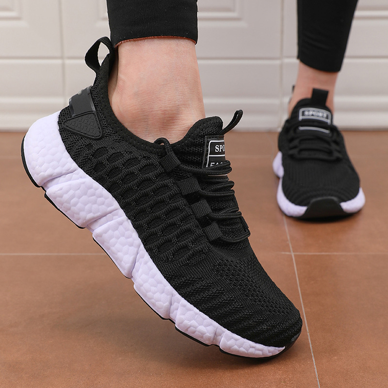 Adidași unisex Flyknit, plasă respirabilă, ușori, pentru alergare casual