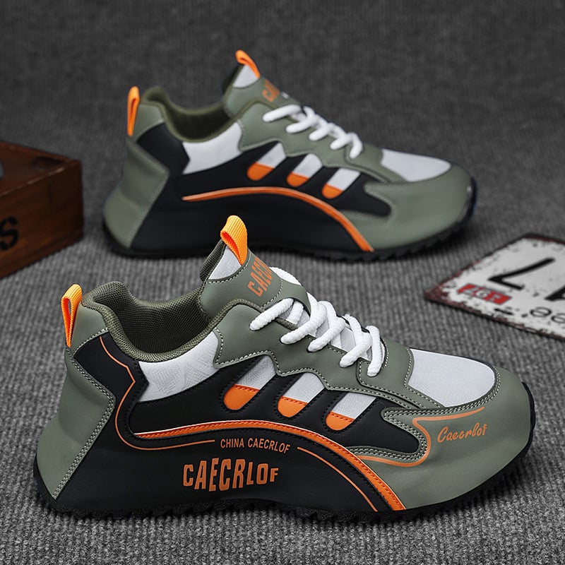 Férfi dad shoe stílusú sportcipő tavasszal-ősszel, kényelmes, tartós, alkalmi viselet