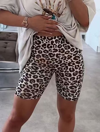 Leopard print kapri legging – uski kroj, za sve sezone
