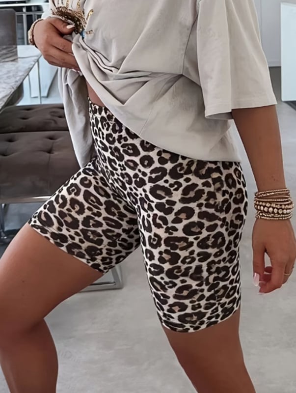 Leopard print kapri legging – uski kroj, za sve sezone