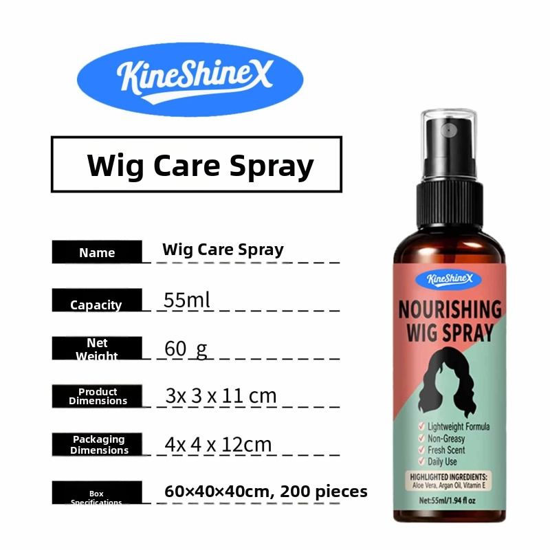Kineshinex Starostlivosť o parochne: Šampón a sprej na regeneráciu vlasov, proti krepateniu, pre suché vlasy