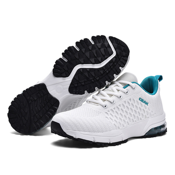 Férfi sportos-casual cipő, légpárnás talppal, Flyknit felsőrész, lélegző, könnyű, kopásálló, csúszásmentes
