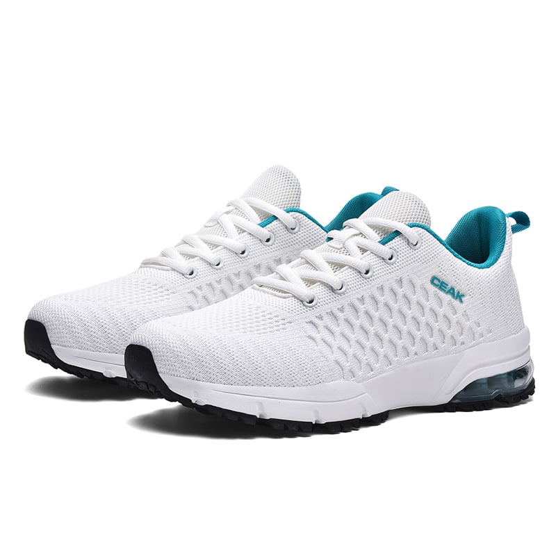 Férfi sportos-casual cipő, légpárnás talppal, Flyknit felsőrész, lélegző, könnyű, kopásálló, csúszásmentes