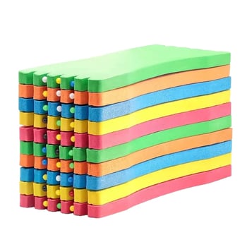 Set de 10 plăci pentru înfășurarea liniei de pescuit, plăci de spumă multicolore pentru linia principală și linia auxiliară