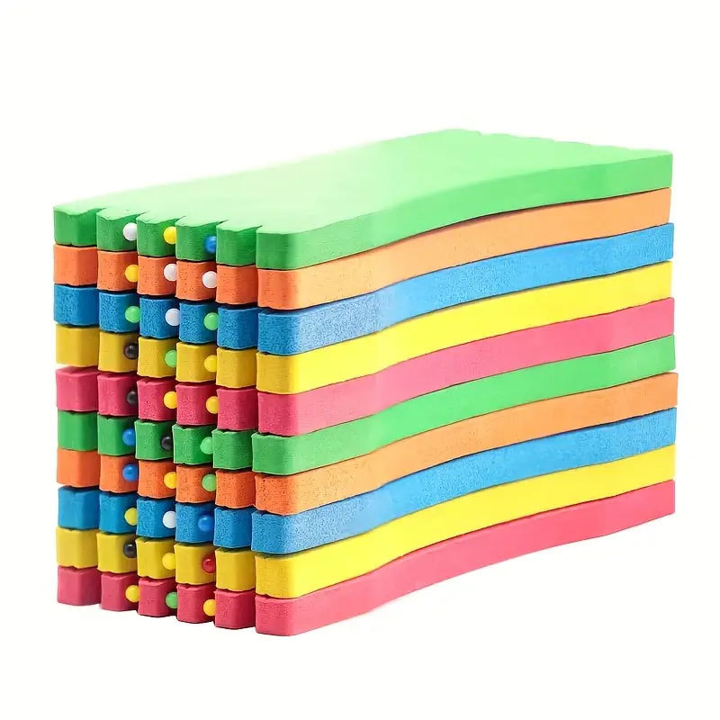 Set de 10 plăci pentru înfășurarea liniei de pescuit, plăci de spumă multicolore pentru linia principală și linia auxiliară