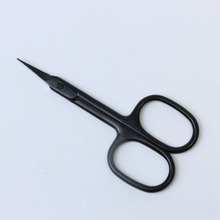 Clește pentru cuticule din oțel inoxidabil, curbat, pentru pre-tratamentul pielii cuticulei, tăierea sprâncenelor și foarfecă de unghii cu vârfuri ascuțite