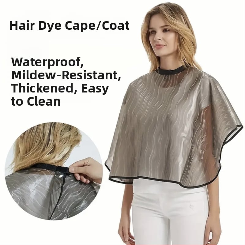 Pelerină impermeabilă de coafură, cu material gros, pentru salon și uz casnic, 80×80 cm, pentru vopsirea părului